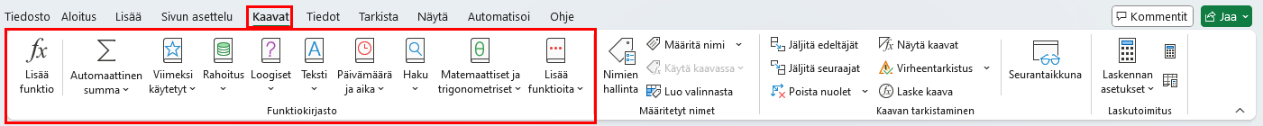 Valintanauhan kuvattuna